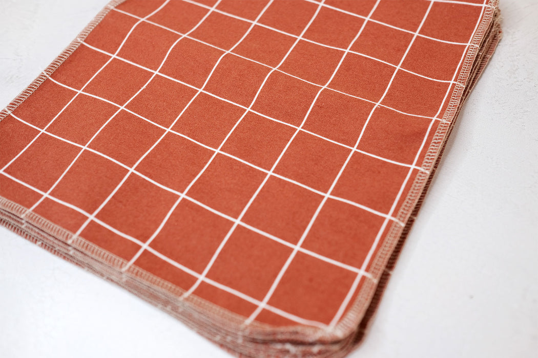 Brown Windowpane - Paperless Kitchen Towels