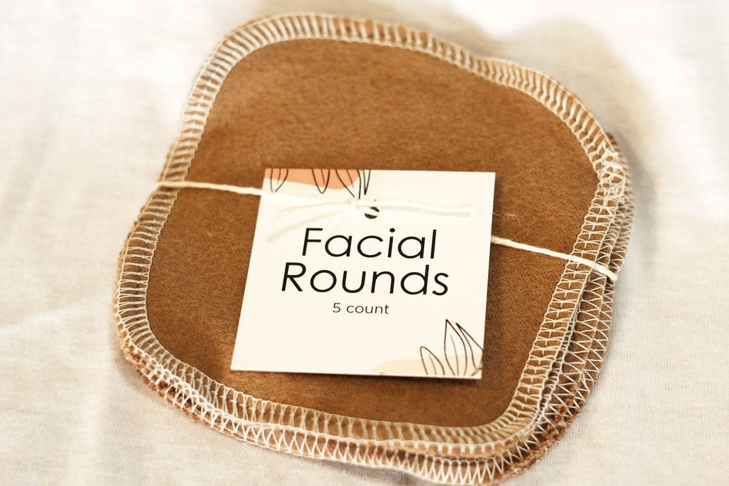 Camel Brown Solid - Facial Rounds