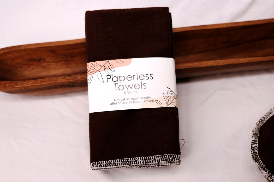 Chocolate Brown Solid - Paperless Kitchen Towels