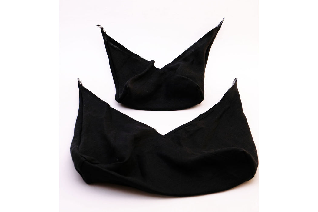 Black Linen - Bento Bag