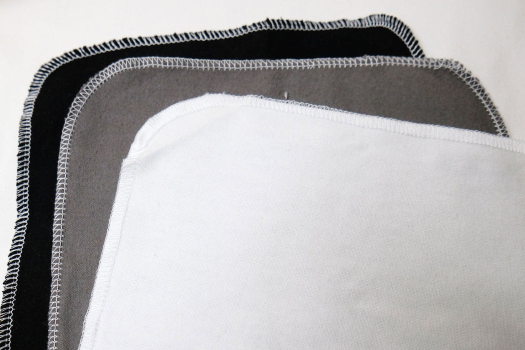 Monochrome Mixed Solids - Cloth Wipes/Hankies