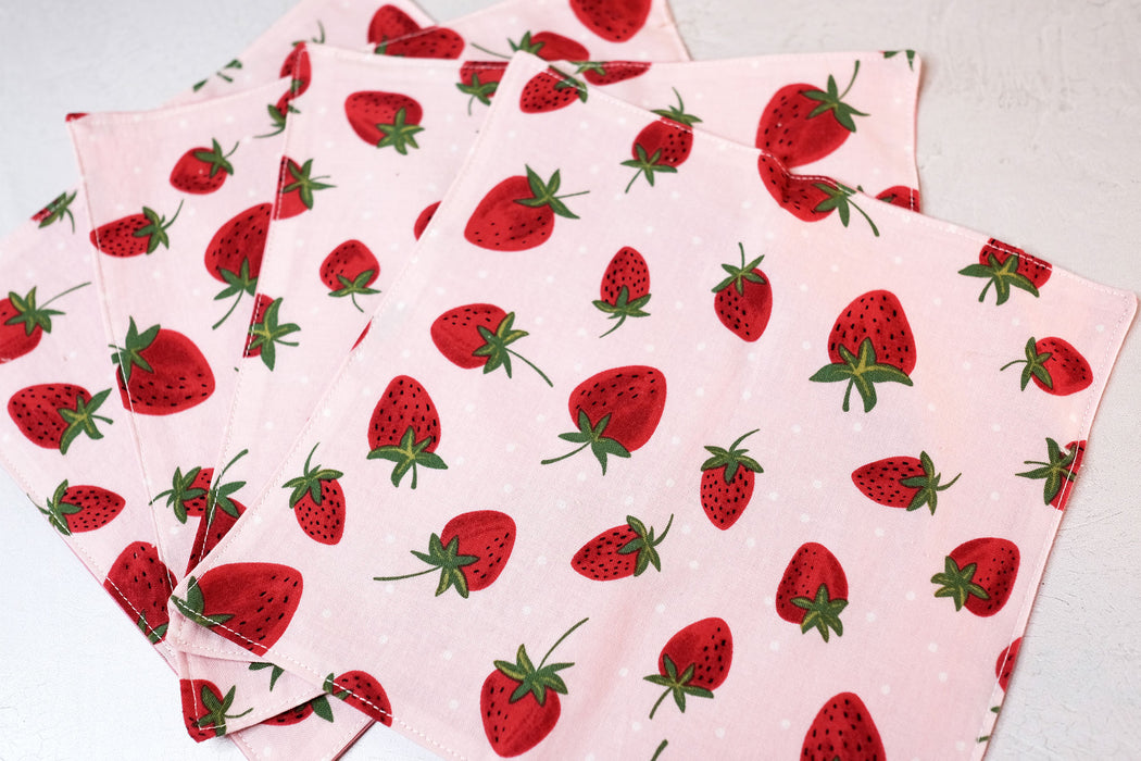 Strawberries - Cloth Napkins