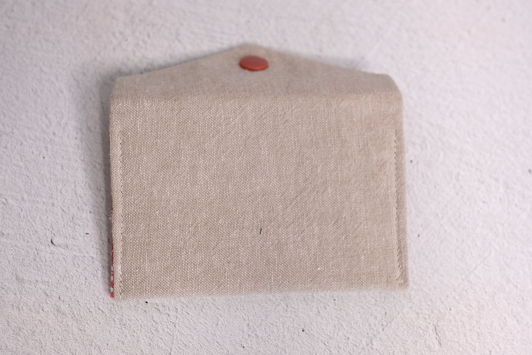 Natural Linen - Fabric Wallet