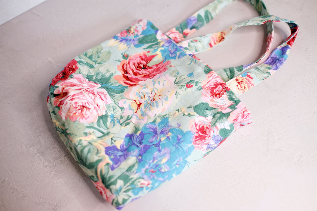 Vintage Floral - Upcycled Mini Tote | ReMade Collection