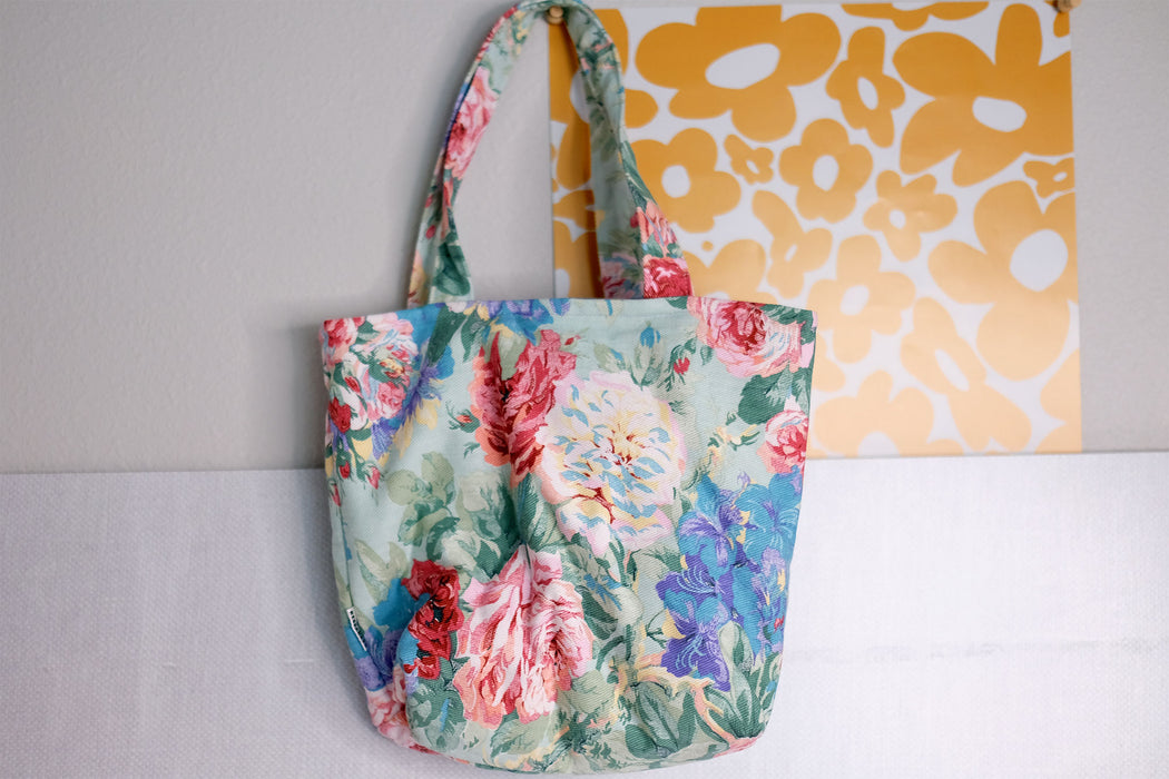 Vintage Floral - Upcycled Mini Tote | ReMade Collection