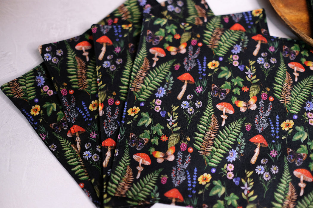 Woodland Mushrooms - Cloth Napkins