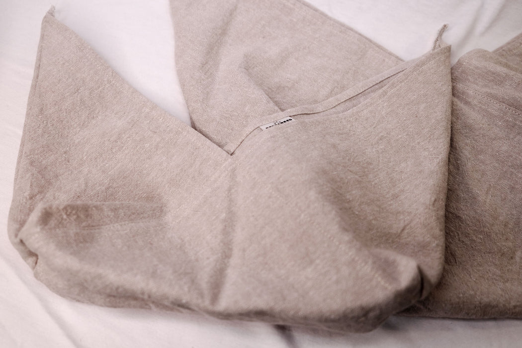 Beige Linen/Cotton Blend - Bento Bag