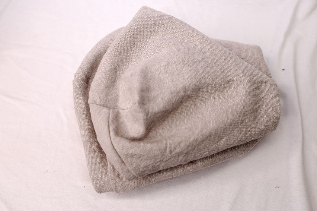 Beige Linen/Cotton Blend - Bento Bag