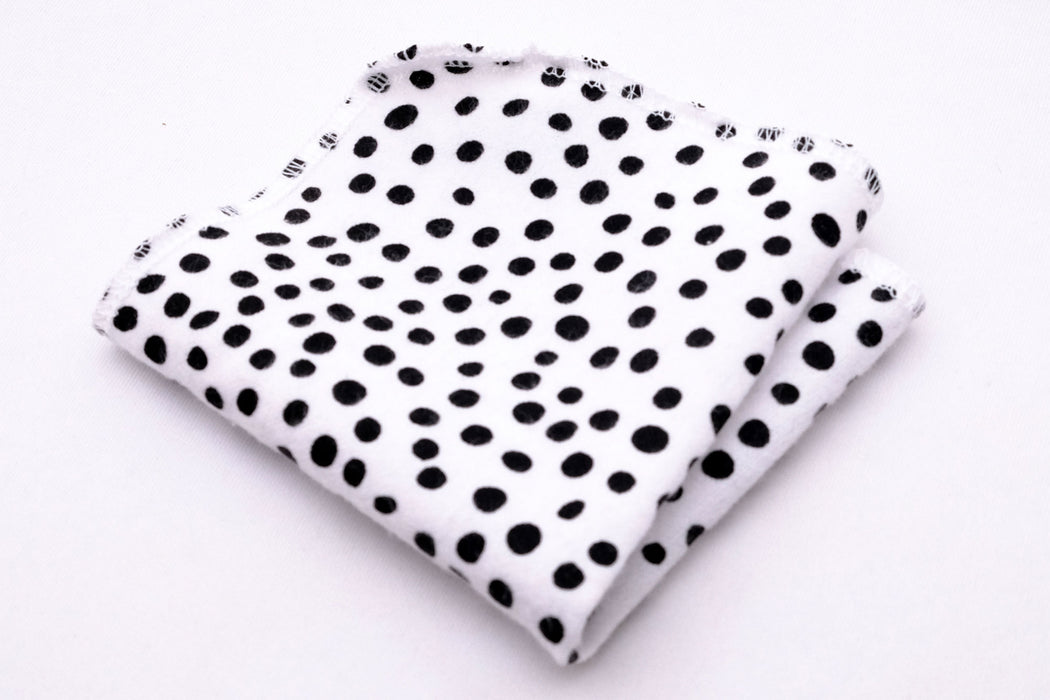 Black Polka Dots - Cloth Wipes/Hankies
