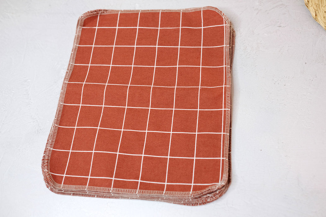 Brown Windowpane - Paperless Kitchen Towels