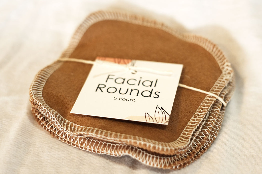 Camel Brown Solid - Facial Rounds