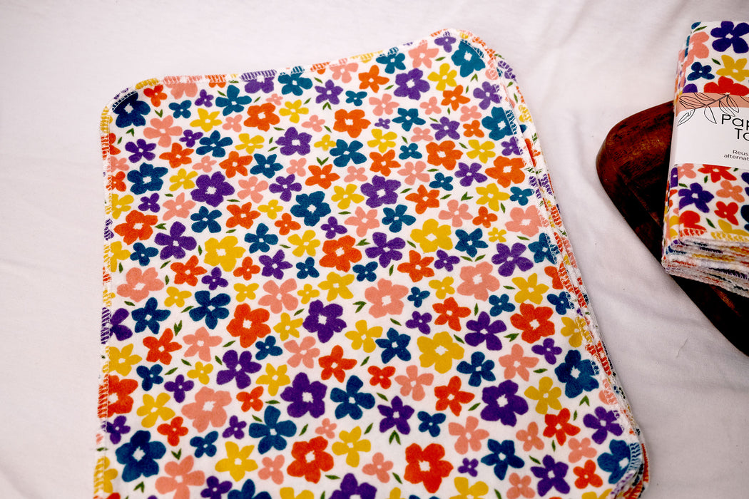 Colorful Flowers - Paperless Kitchen Towels