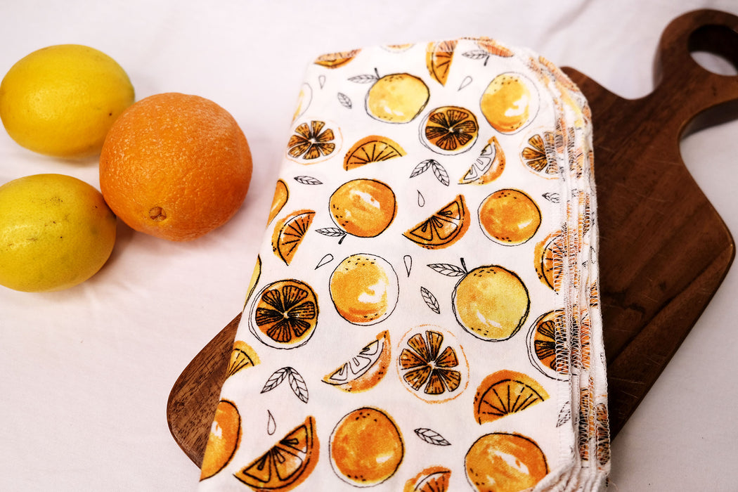 Oranges - Paperless Kitchen Towels